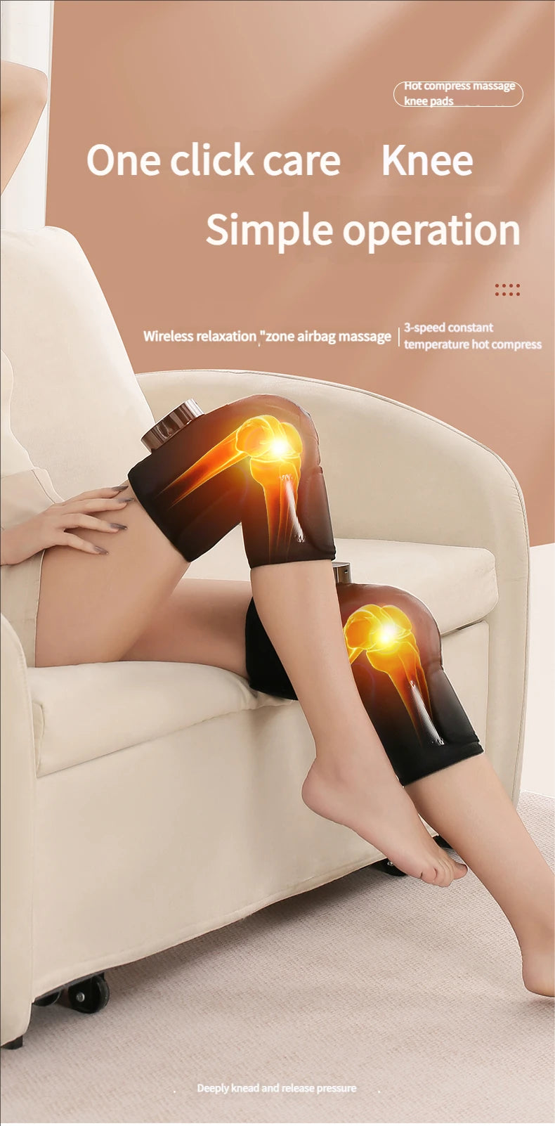 Jinkairui Heated Knee Massager